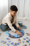 Glowworm Glitter Critter 100 Pc Round Puzzle