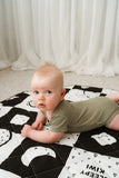 Sleepy Kiwi Quilted Playmat (Organic Cotton)