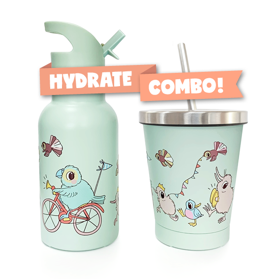 HYDRATE COMBO: Kuwi Drink Bottle + Smoothie Cup