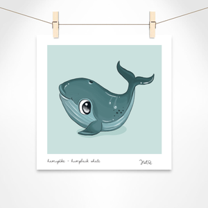 Hamupēke - Humpback whale [Art Print]